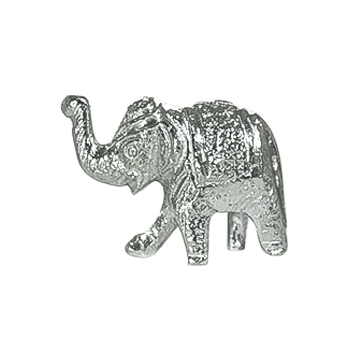 Solid SilverElephant-small (Trunk Up) 30 gms