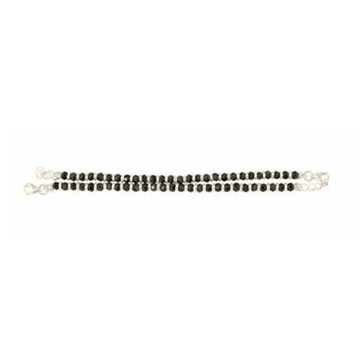 Black beads baby bracelet pair