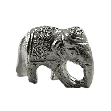Solid Silver Elephant (Trunk Down)  60 gms